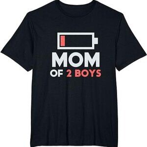 Mom Of 2 Boys Shirt Gift From Son Mothers Day Birthday T-Shirt 80